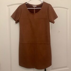 Brown mini dress